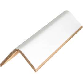 Global Industrial Heavy Duty Edge Protector 2-1/2"W x 2-1/2"D x 30"L, .225" Thick White 60/Pk