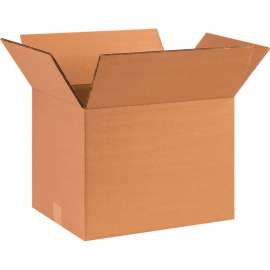 Global Industrial Heavy Duty Double Wall Corrugated Boxes, 16"L x 12"W x 12"H, Kraft
