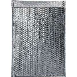 Global Industrial Cool Shield Thermal Bubble Mailers, 12"W x 17"L, Silver, 50/Pack