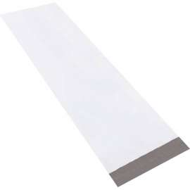 Global Industrial Long Poly Mailers, 13"W x 45"L, 4 Mil, White, 50/Pack