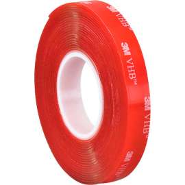 3M 4910 Double Sided VHB Acrylic Foam Tape 1/2" x 5 Yds. 40 Mil Clear