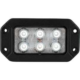 Buyers Products Recessed 6.5 Inch Wide Rectangular LED Flood Light - 1492191