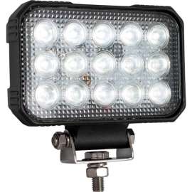 Buyers 5.9 x 4.8" Clear Rectangular Spot Light With 15 LED - 1492290