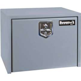Buyers Steel Underbody Truck Box w/ Stainless Steel T-Handle - Primed Gray 18x18x24 - 1702900