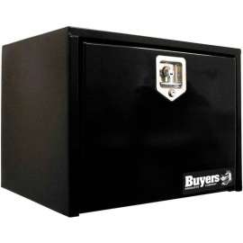Buyer's Black Steel Underbody Truck Box with T-Handle, 15x13x36 - 1703326