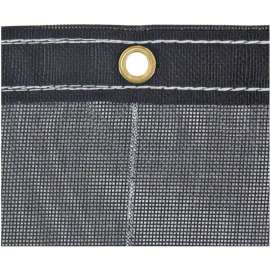 Buyers Black Mesh Tarp, 7 Ft. x 28 Ft. - 3013396