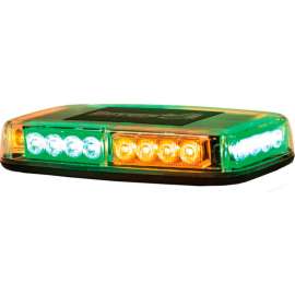Buyers Amber/Green Rectangular Mini Light Bar With 24 LED - 11 x 6.5 x 2.75 Inch - 8891049