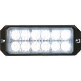 Buyers LED Rectangular Clear Strobe Light 12-24VDC - 12 LEDs - 8891701