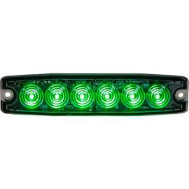 Buyers 5.14" Green Surface Mount Ultra-Thin LED Strobe Light - 8892209