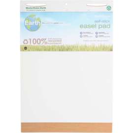 MasterVision Earth Self-Stick Easel Pad 25" X 30", 2 pack, White