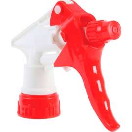 Boardwalk Trigger Sprayer 250, 8" Tube, Fits 16-24 oz Bottles, Red/White, 24/case