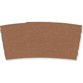 Boardwalk Cup Sleeves, Fits 10 - 20 oz Hot Cups, Kraft, 1,200/case