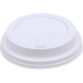 Boardwalk Deerfield Hot Cup Lids, Fits 10 - 20 oz Cups, White, Plastic, 50/Pack, 20 Packs/Case