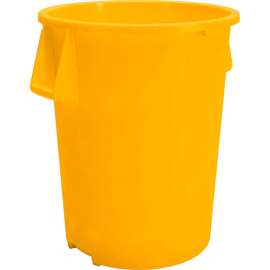 Carlisle Bronco Round Waste Container 55 Gallon, Yellow - 84105504