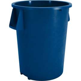 Carlisle Bronco Round Waste Container 55 Gallon, Blue - 84105514