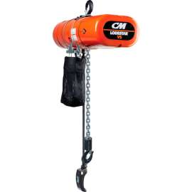 CM Lodestar VS Electric Chain Hoist, 1 Ton, 15' Lift, 2.6-16 FPM, 115/230-1-60, 2-Step Control
