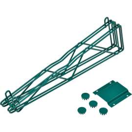 Nexel Poly-Green , Fixed Double Shelf Wall Mount Bracket, 21"D