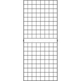 2' x 5' - Portable Wire Grid Wall Panel - Semi-Gloss Black