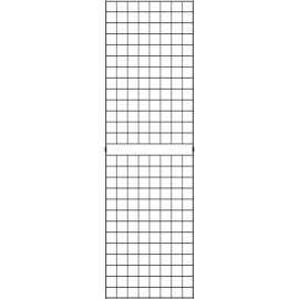 2' x 6' - Portable Wire Grid Wall Panel - Semi-Gloss Black