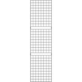 2' x 8' - Portable Wire Grid Wall Panel - Semi-Gloss Black