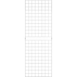 2' x 6' - Portable Wire Grid Wall Panel - Chrome