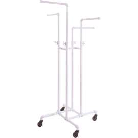 Econoco, Pipeline 4-Way Adjustable Gloss White Garment Rack