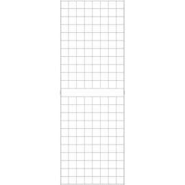 2' x 6' - Portable Wire Grid Wall Panel - Semi-Gloss White