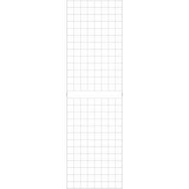 2' x 7' - Portable Wire Grid Wall Panel - Semi-Gloss White