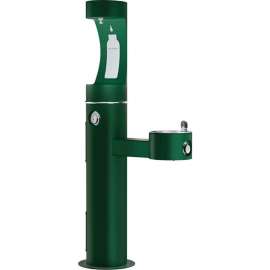 Elkay LK4420BF1U, Bi-Level Outdoor Pedestal Fountain, Upper Water Refilling Station