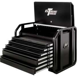 Extreme Tools TX362505RBBK Deluxe 36"W x 25-1/2"D x 28-7/8"H 5 Drawer Black Road Box (W/Out Casters)
