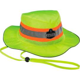 Ergodyne Chill-Its 8935CT Hi-Vis Ranger Sun Hat, 2XL/3XL, Lime