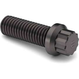 1/2-13 x 1-3/4" 12 Point Flange Screw - 170M PSI - Steel - Plain - Full Thread - UNC - Pkg of 10