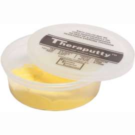 TheraPutty Plus Antimicrobial Exercise Putty, Yellow, 4 Ounce, X-Soft