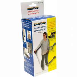 CanDo Band/Tubing Accessory Kit, Includes Loop Stirrup, Door Disc, Handle -Pair)