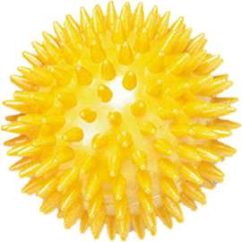 CanDo Massage Ball, 8 cm (3.2"), Yellow, 1 Each