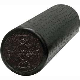 CanDo Black Composite Foam Roller, Round, 6" Dia. x 18"L
