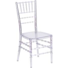 Flash Furniture Stacking Elegance Chiavari Chair - Plastic - Crystal Ice Clear