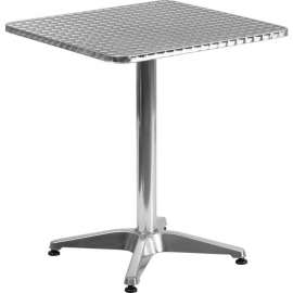Flash Furniture 23-1/2'' Aluminum Indoor-Outdoor Table With Base, Silver