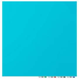 Ghent Aria Glass White Board - Magnetic - 4'W x 8'H - 1/4" Thick Tempered Glass - Blue