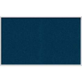 Ghent 3' x 5' Bulletin Board - Navy Vinyl Surface - Silver Frame