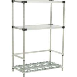 Nexelon BK18605N 3-Shelf Container/Keg Rack, 60"W x 18"D x 54"H