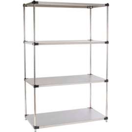 Nexel Solid Stainless Steel, 5 Tier, Starter Unit, 48"W x 24"D x 74"H