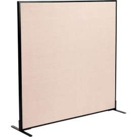 Interion Freestanding Office Partition Panel, 60-1/4"W x 60"H, Tan