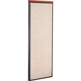 Interion Deluxe Office Partition Panel, 24-1/4"W x 61-1/2"H, Tan