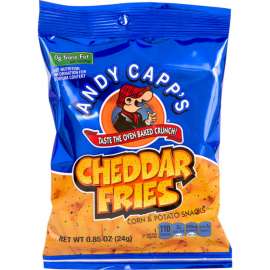 Andy Capps Cheddar Fries, 0.85 oz, 72 Count