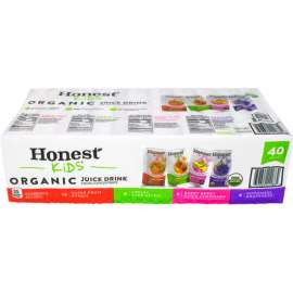 HONEST KIDS Organic Fruit Juice Drink Boxes Variety Pack, 6 oz, 40 Count
