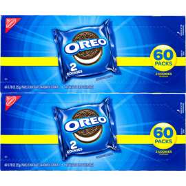 OREO Chocolate Sandwich Cookies, 2 Pack, 120 Count