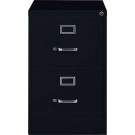 Hirsh Industries 25" Deep Vertical File Cabinet 2-Drawer Legal Size - Black