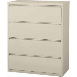 Hirsh Industries HL10000 Series Lateral File 42" Wide 4-Drawer - Putty