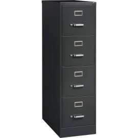Hirsh Industries 26-1/2" Deep 4-Drawer Letter-Size Vertical File Cabinet - Charcoal